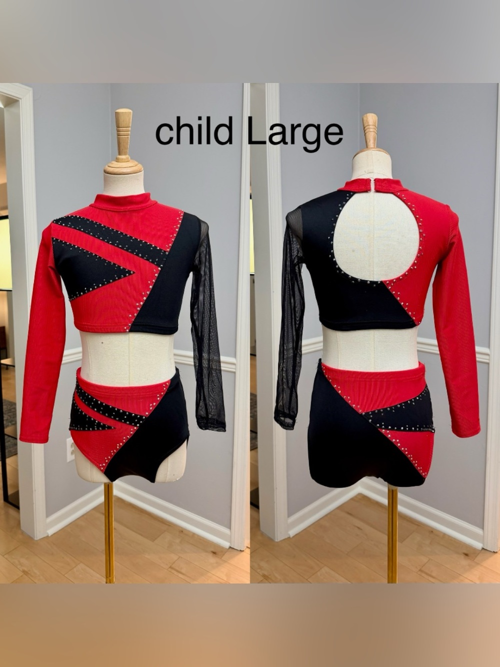 Red and black jazz costume CL